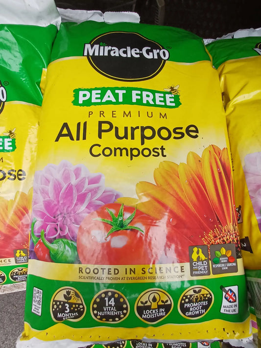 Miracle-Gro All Purpose Compost (10 Litre Bags) Gleghorns Garden Services