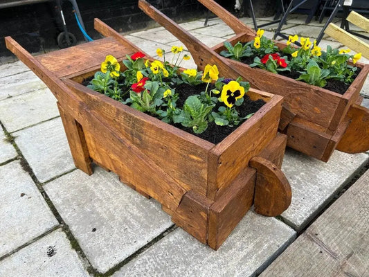 ELEGANT ETHEL RUSTIC WHEELBARROW Gleghorns Garden Services